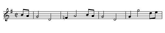 We're a' Kiss'd Sleeping. Ru2.171 - staff notation