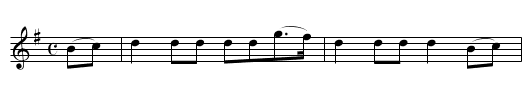 We're A' Noddin - staff notation