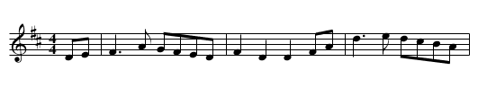 We're No Awa Tae Bide Awa - staff notation