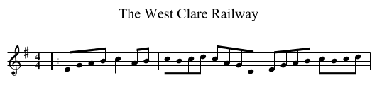 West Clare Railway, The  - staff notation