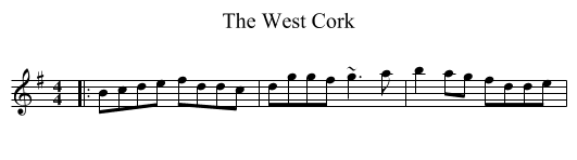 West Cork, The  - staff notation