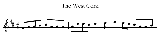 West Cork, The  - staff notation