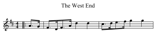 West End, The  - staff notation