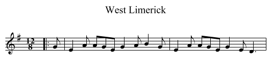 West Limerick - staff notation