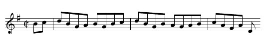 West Point Reel - staff notation