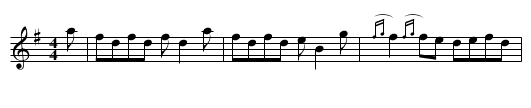 West Side Trows Reel - staff notation