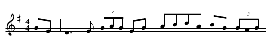 West the Hill [HP] - staff notation