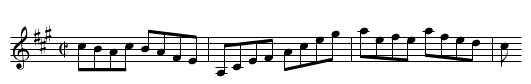 West Virginia Hornpipe - staff notation