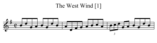 West Wind [1], The - staff notation
