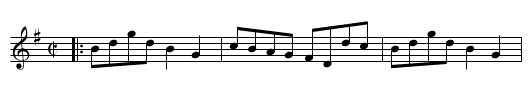WEST WINDS - staff notation