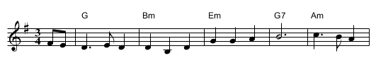 Westering Home #2 - staff notation