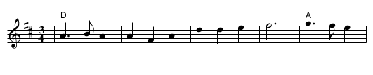 Westering Home - staff notation