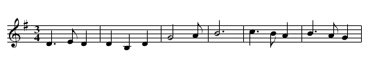 Westering Home - staff notation