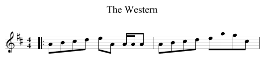 Western, The  - staff notation