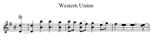 Western Union - staff notation