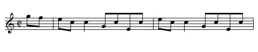 Western - staff notation