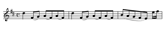 West's Hornpipe [1] - staff notation