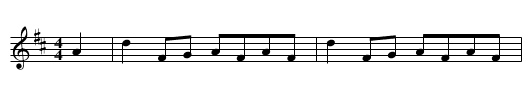 West's Hornpipe - staff notation
