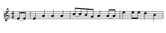 Whale Fishing Song - staff notation