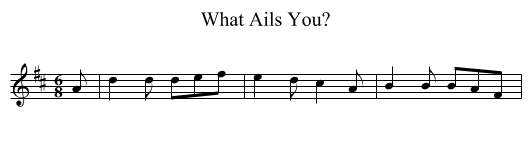 What Ails You? - staff notation