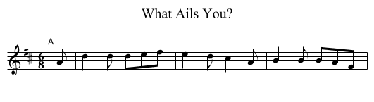 What Ails You? - staff notation