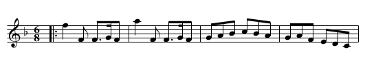 What care I for whom she be - staff notation