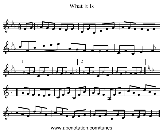What It Is - staff notation