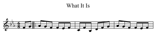 What It Is - staff notation