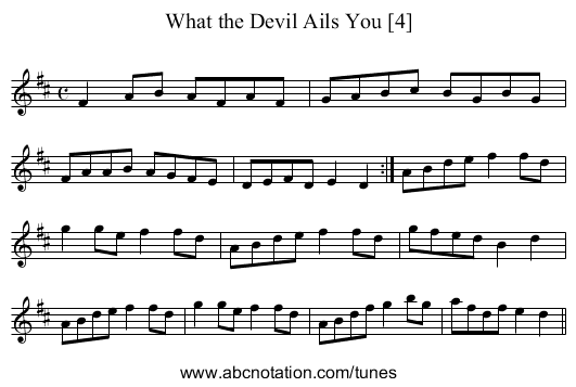 What the Devil Ails You [4] - staff notation