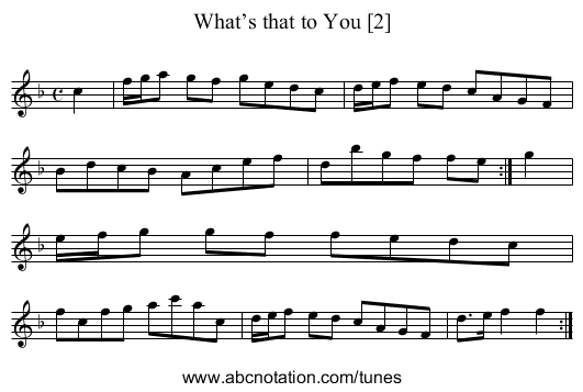 What’s that to You [2] - staff notation