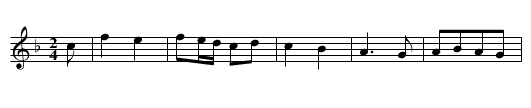 Wheedler, The - staff notation