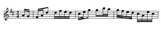 Wheeler's Hornpipe - staff notation