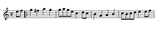 Whelan's Breakdown - staff notation
