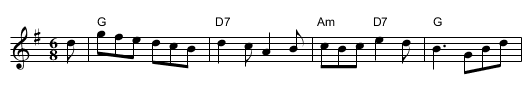 When Daylight Shines - staff notation
