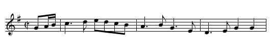 When I go to the Fair - staff notation