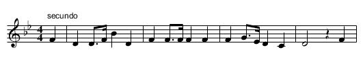 When Order In This Lane,2nd part. JNu.39 - staff notation