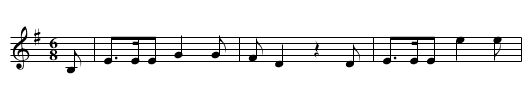 When She Cam Ben She Bobbit - staff notation