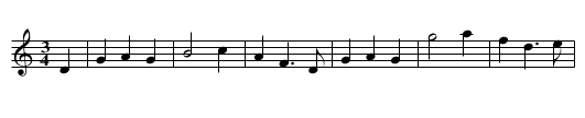 When she cam ben - staff notation