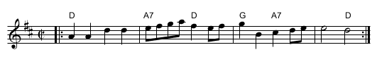 When the King Enjoys His Own Again - staff notation