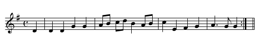 When the King Enjoys His Own Again - staff notation