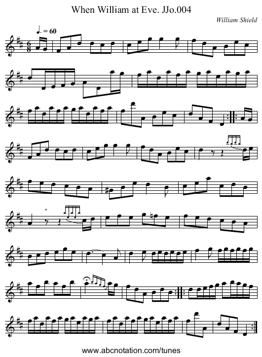 When William at Eve. JJo.004 - staff notation