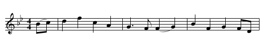 Where Helen Lies - staff notation