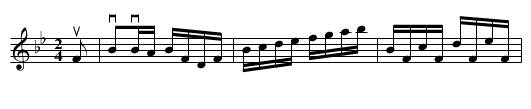 Whiddon's -- Hornpipe - staff notation