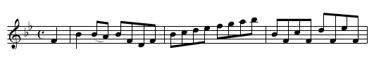 Whiddon's Hornpipe - staff notation