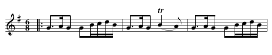 Whip her and Gird her - staff notation