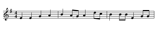 Whip Jamboree - staff notation