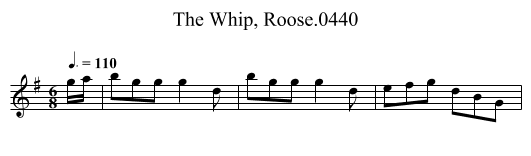 Whip, Roose.0440, The - staff notation