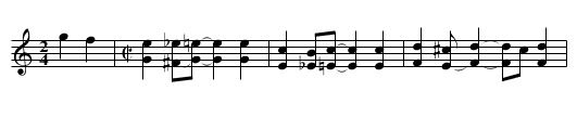 Whiskers [1] - staff notation
