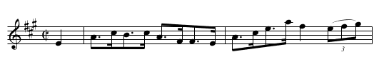 Whiskey, You're The Devil (hornpipe) 1639 - staff notation