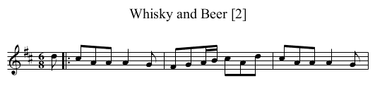 Whisky and Beer [2] - staff notation
